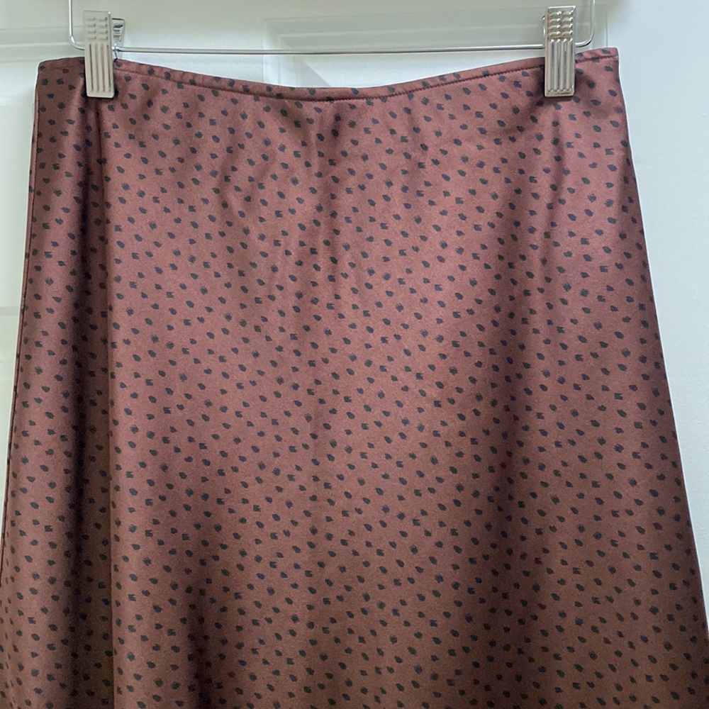 Abercrombie Satin Midi Skirt